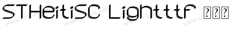 STHeitiSC Lightttf字体转换